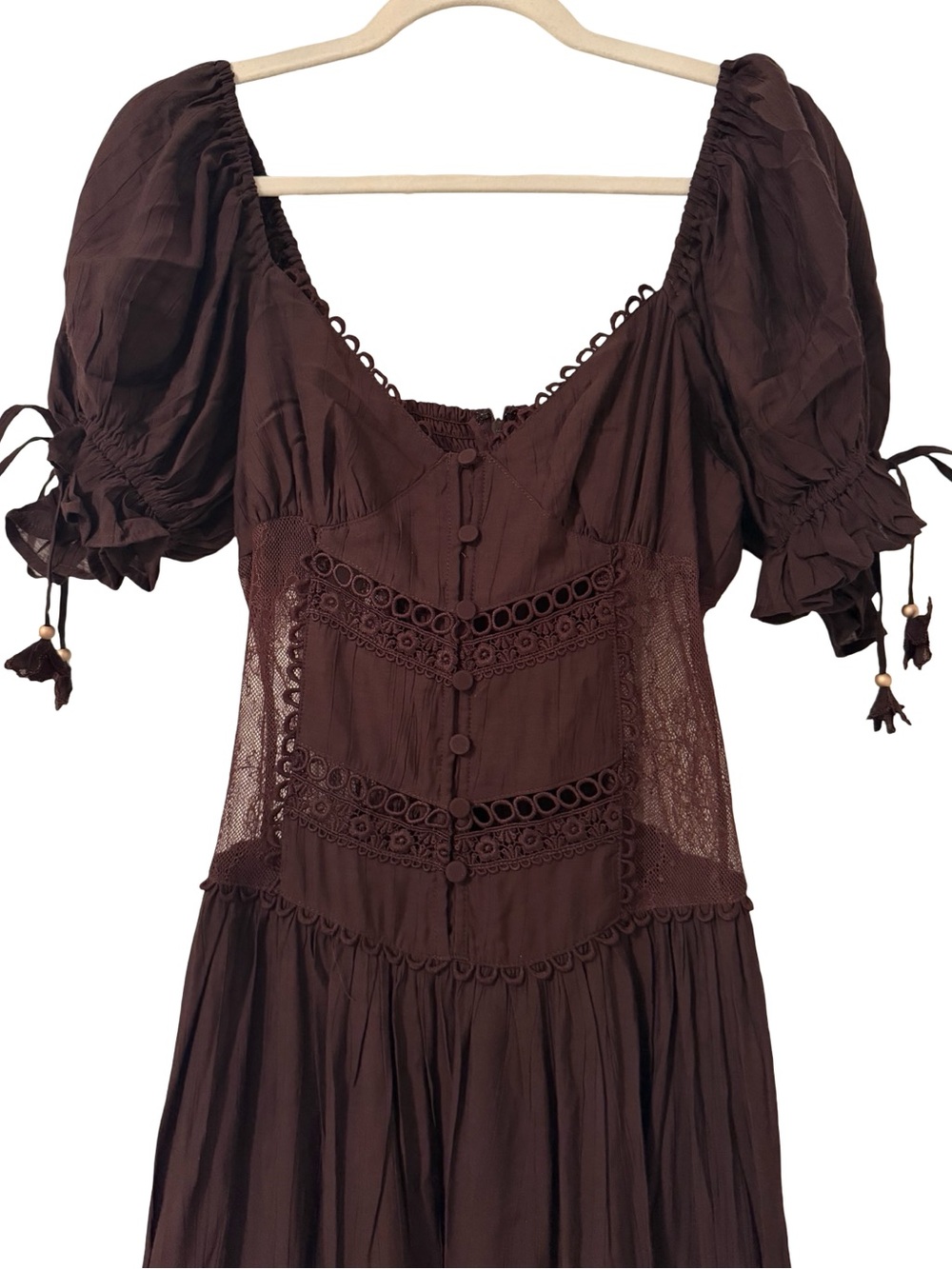 En Saison Peregrine Maxi Dress Chocolate Brown S NWOT - Picture 5 of 14